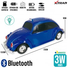 Caixa de Som Bluetooth Fusca WS-1939 Xtrad - Azul